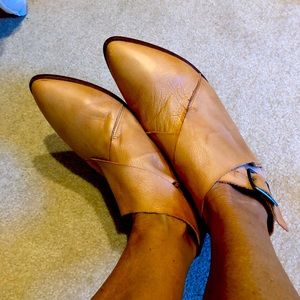 Free People leather mules